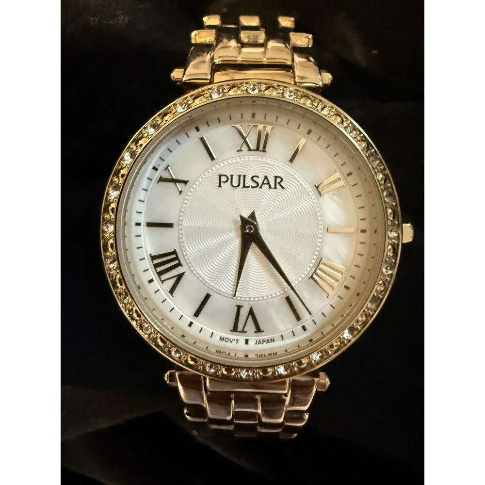 Pulsar Womens VJ20 Analog Display Gold Watch
